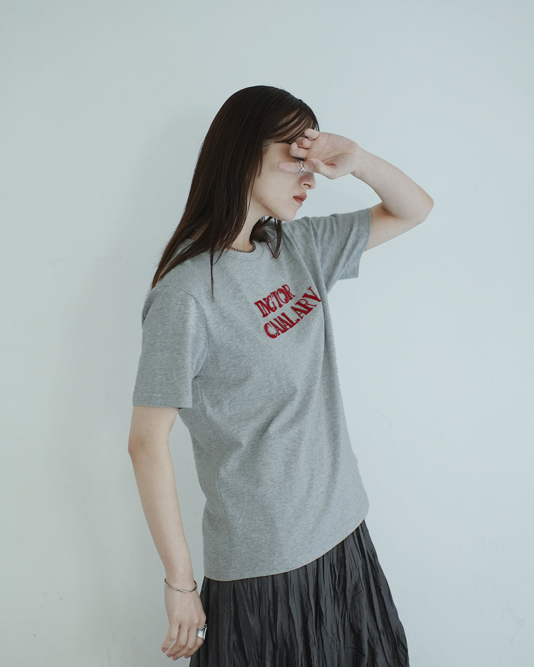 立体チェイン刺繍カットソー