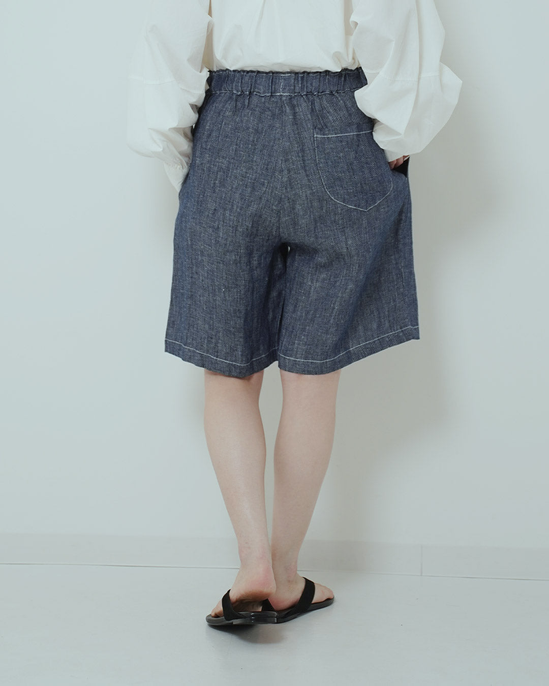 デニムライクハーフパンツ