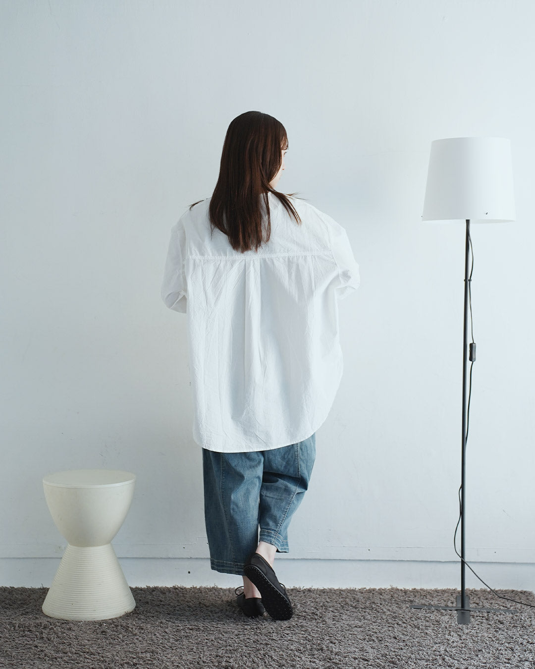 体系隠しゆったりシルエットブラウス