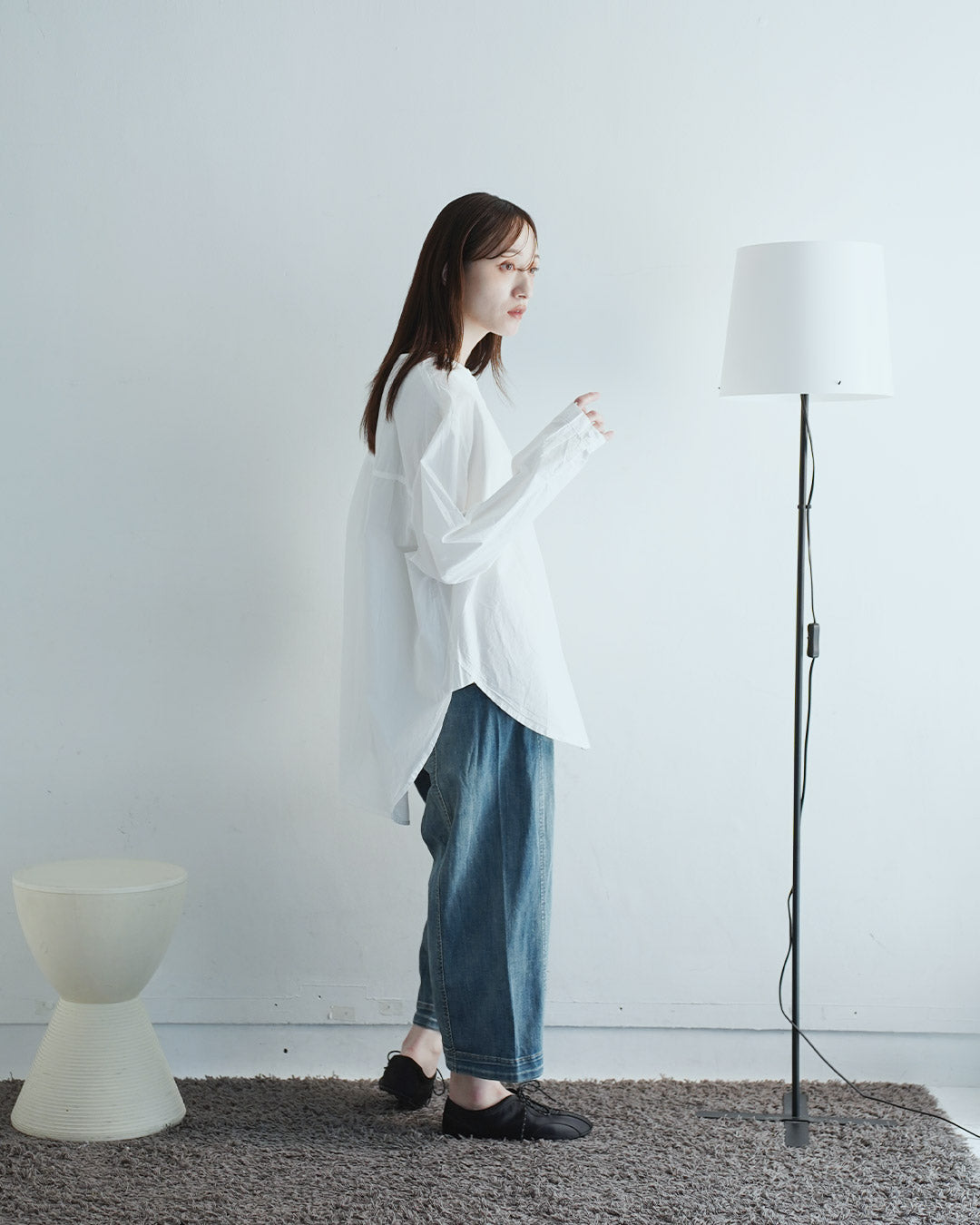 体系隠しゆったりシルエットブラウス