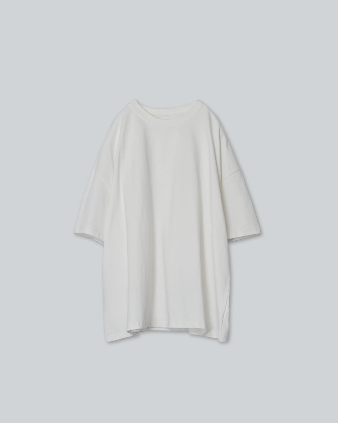 クールネックコットンプルオーバー