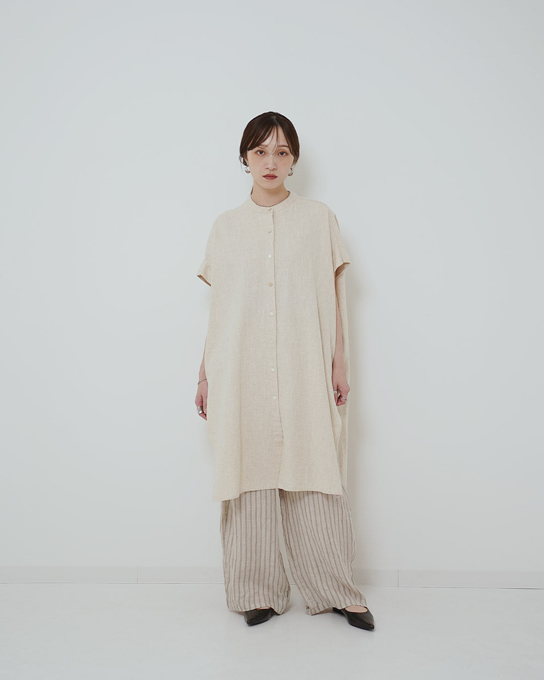 スリットロングシャツ