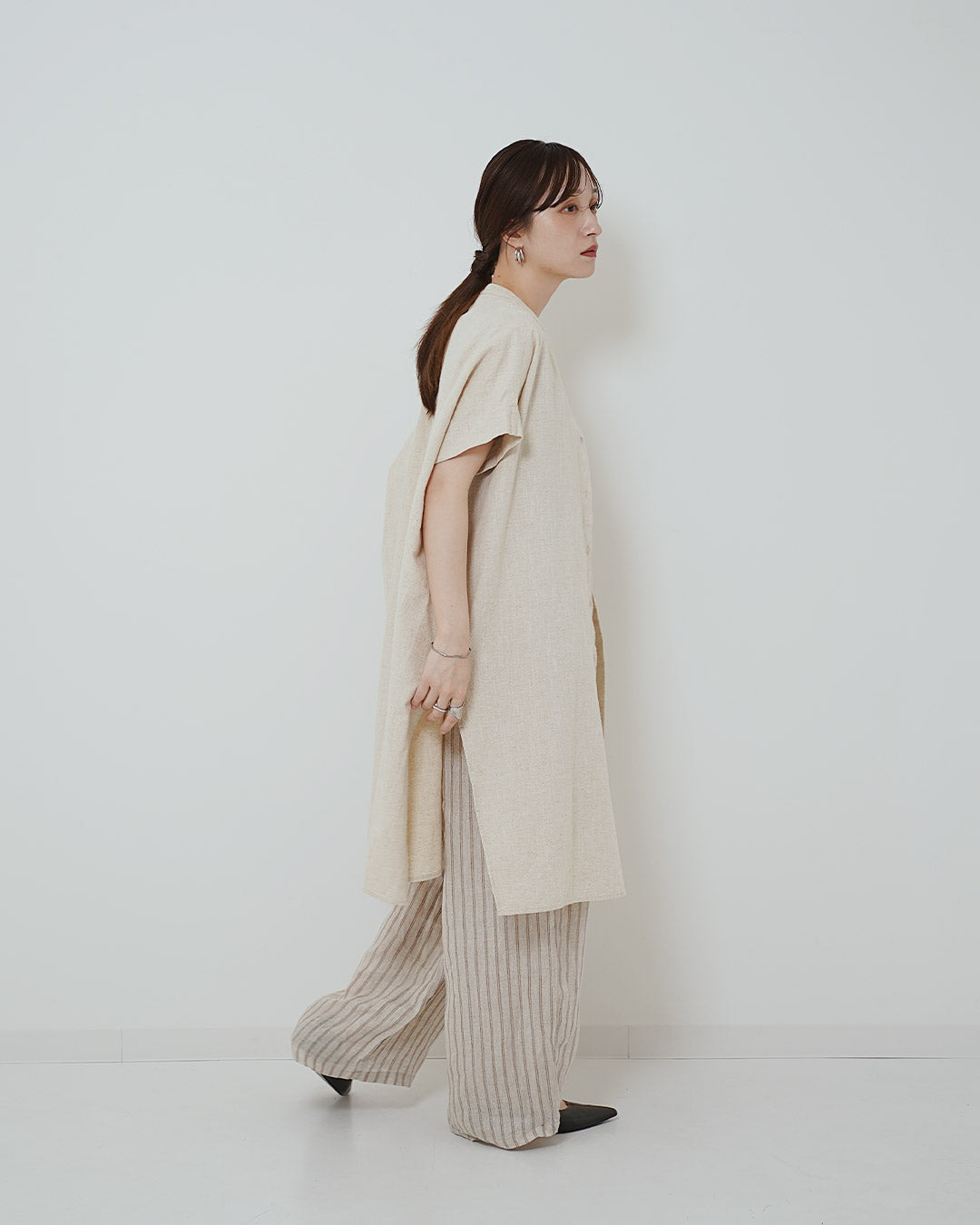 スリットロングシャツ