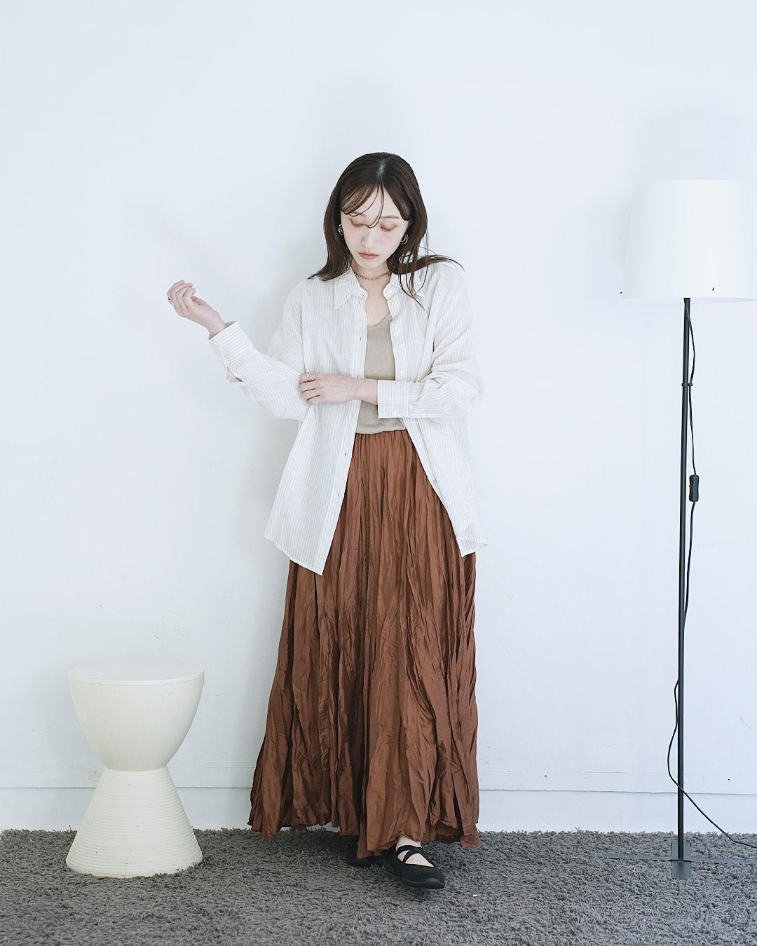 イージーケアストライプシャツ