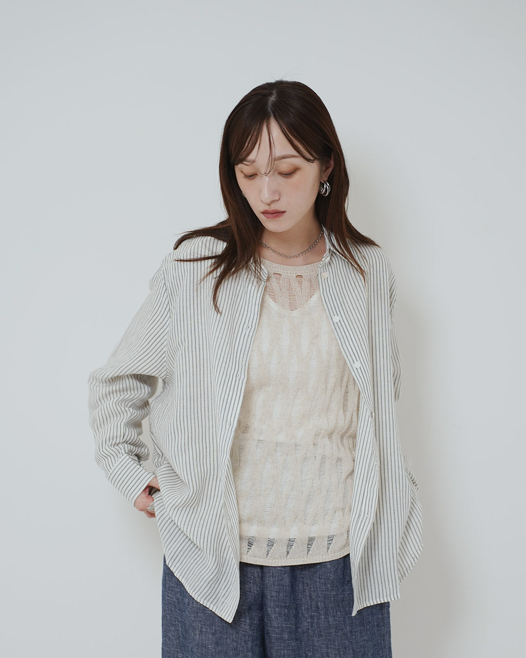 イージーケアストライプシャツ