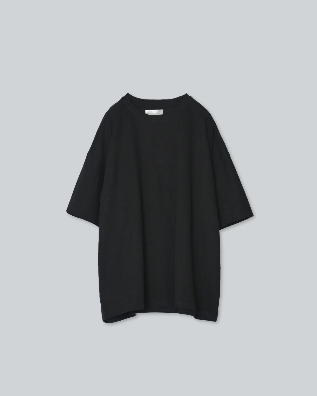 クールネックコットンプルオーバー