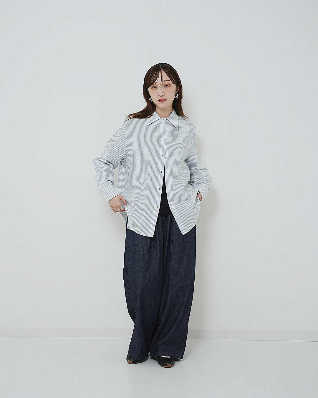 イージーケアストライプシャツ
