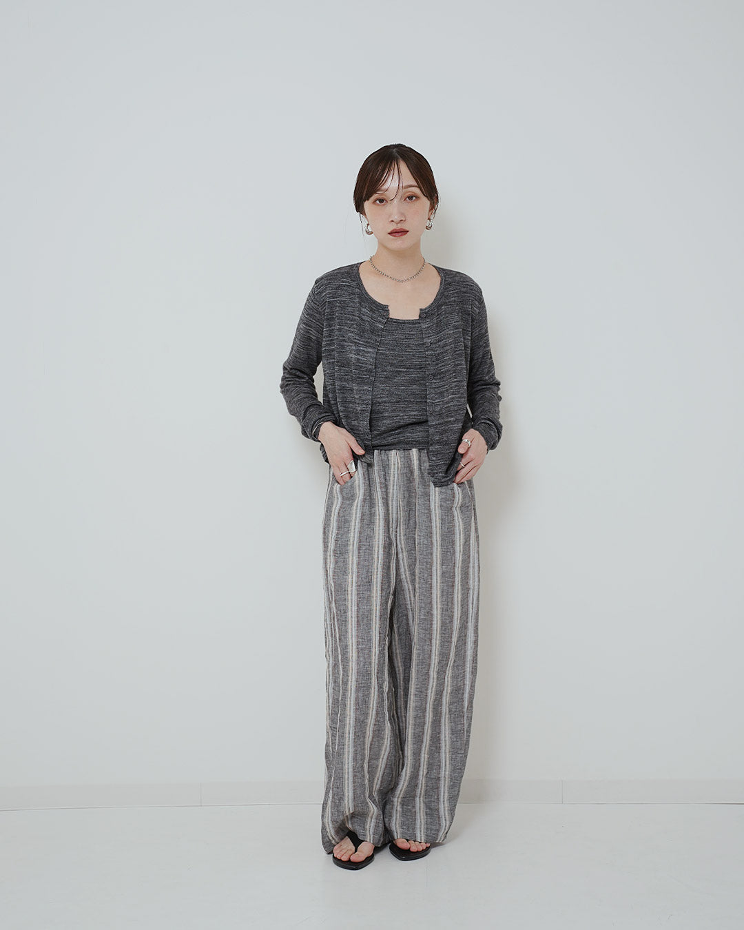 着回し抜群アンサンブルニット
