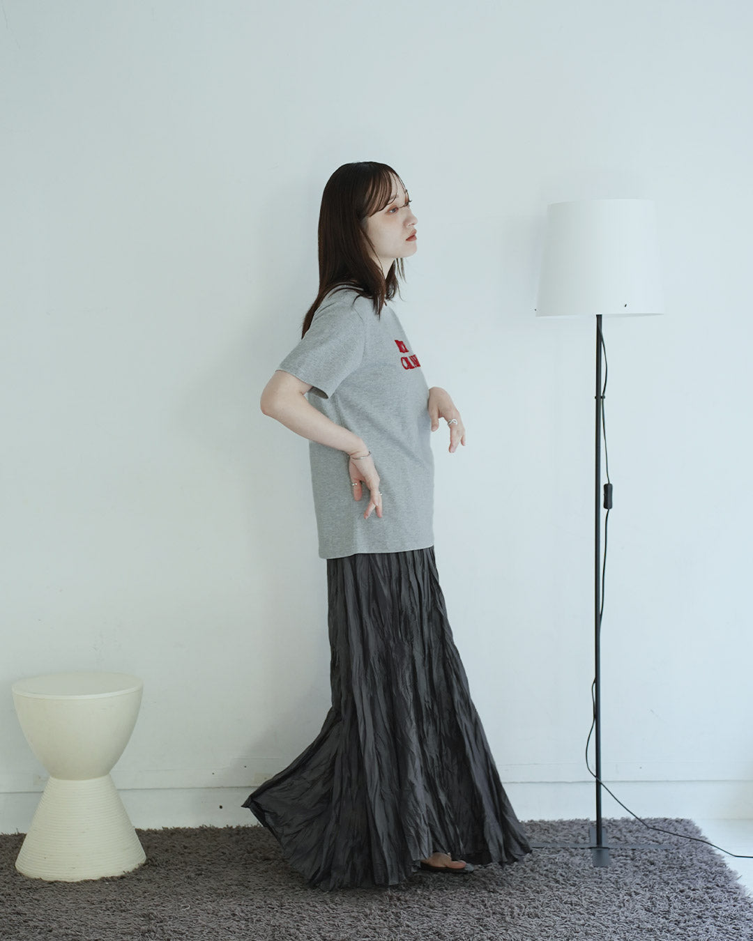 立体チェイン刺繍カットソー