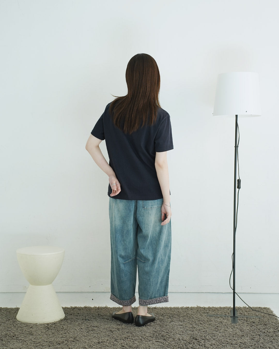 立体チェイン刺繍カットソー