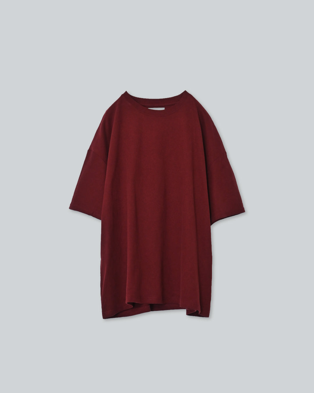 クールネックコットンプルオーバー