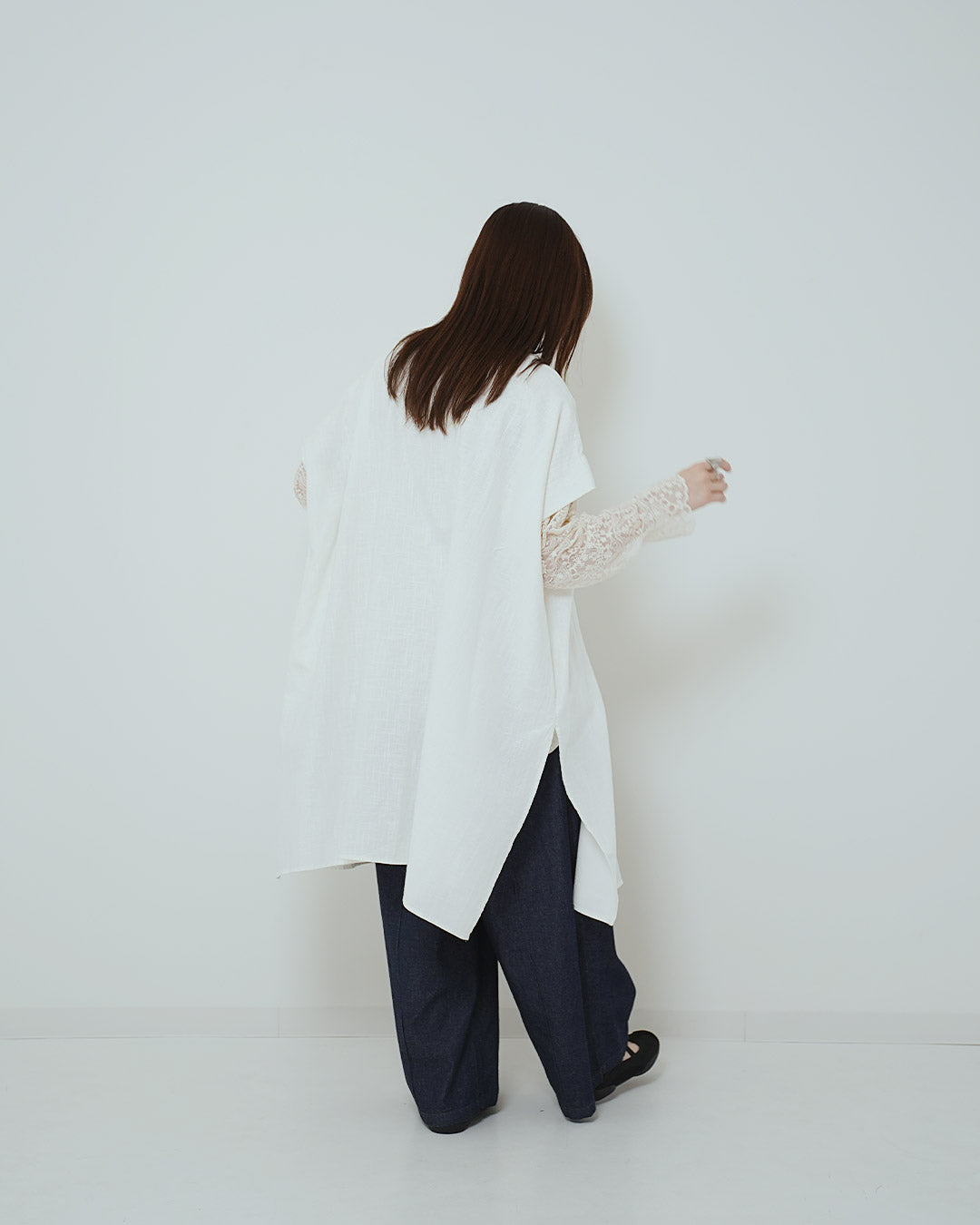 スリットロングシャツ